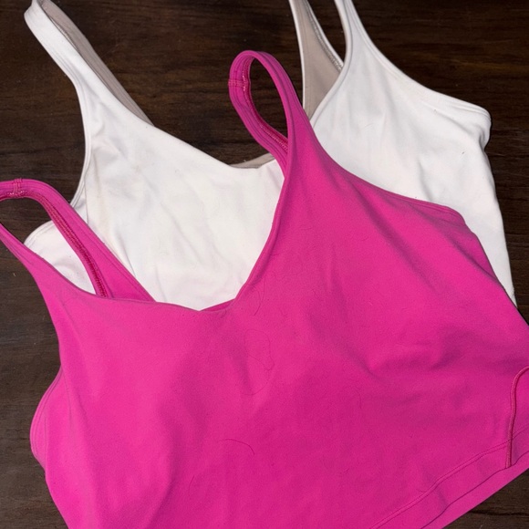 lululemon athletica Colorblock Tank Top - Pink & White - Picture 2 of 3